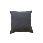 Square Accent Pillow Grid Texture Polyester-Cotton Removable Cover