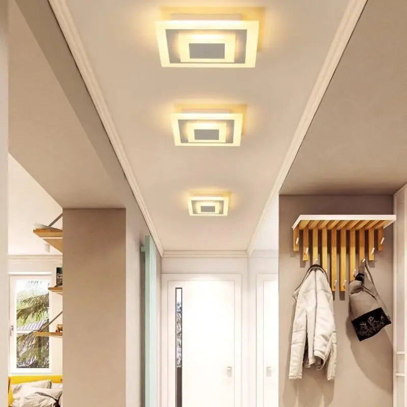 Square Ceiling Light Dimmable LED Acrylic Warm White