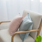 Square Cushion Cover 45x45cm Cotton-Linen Pigment-Dyed Concealed Zipper