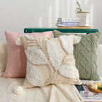 Square Cushion Cover Bouclé Teddy Texture & Concealed Zipper