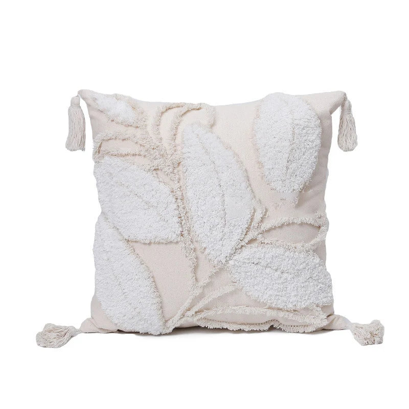 Square Cushion Cover Bouclé Teddy Texture & Concealed Zipper
