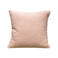 Square Cushion Cover Bouclé Teddy Texture & Concealed Zipper