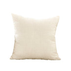 Square Cushion Cover Bouclé Teddy Texture & Concealed Zipper