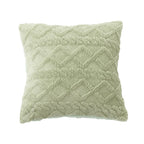 Square Cushion Cover Bouclé Teddy Texture & Concealed Zipper