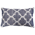 Square Cushion Cover Cotton-Linen Tufted Stripes & Bouclé Accents