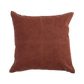 Square Cushion Cover Faux Leather Concealed Zipper 18x18in