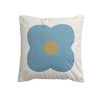 Square Cushion Cover Hand-Tufted Floral Chenille Hidden Zip