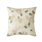 Square Cushion Cover Hand-Tufted Floral Chenille Hidden Zip