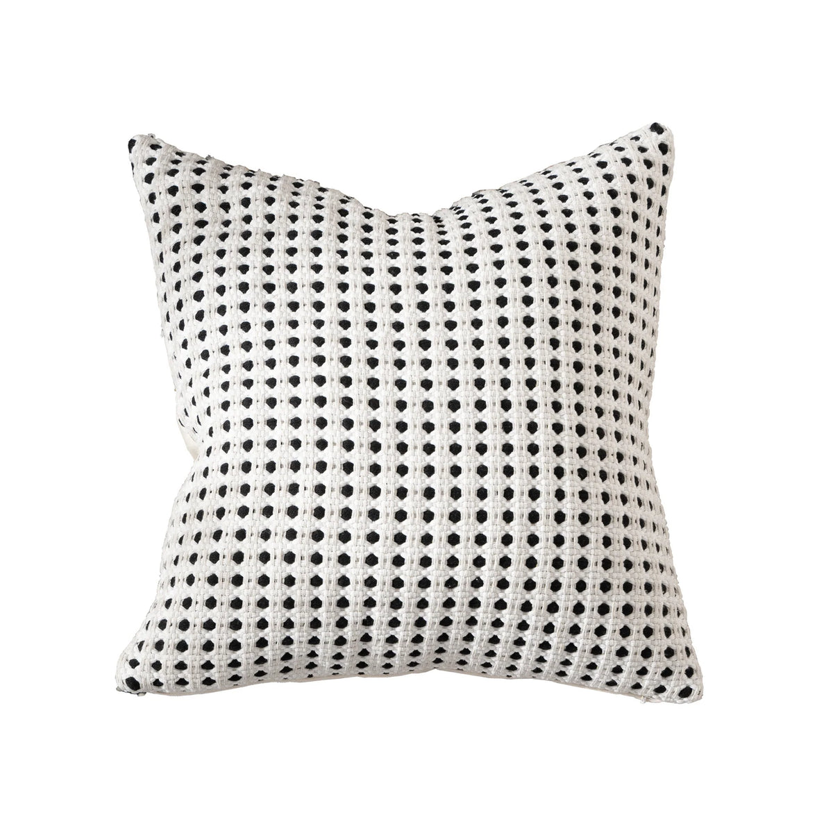 Square Cushion Cover Hand-Tufted Floral Chenille Hidden Zip