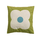 Square Cushion Cover Hand-Tufted Floral Chenille Hidden Zip
