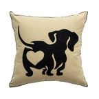 Square Cushion Cover Hand-Tufted Floral Chenille Hidden Zip