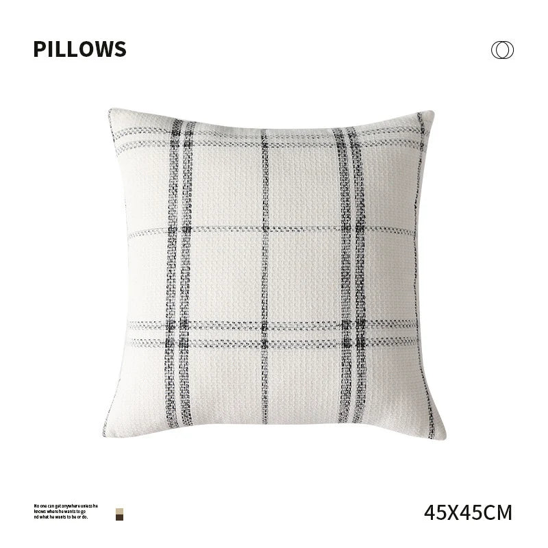 Square Cushion Cover Hand-Tufted Floral Chenille Hidden Zip