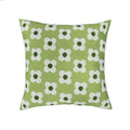 Square Cushion Cover Hand-Tufted Floral Cotton-Linen