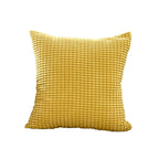 Square Cushion Cover Hand-Tufted Floral Cotton-Linen