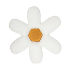 Square Cushion Cover Hand-Tufted Floral Cotton-Linen