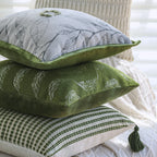 Square Cushion Cover Microvelour Wave Embossed 18x18 Inch