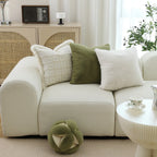 Square Cushion Cover Plush Microfiber Hidden Zipper Machine Washable