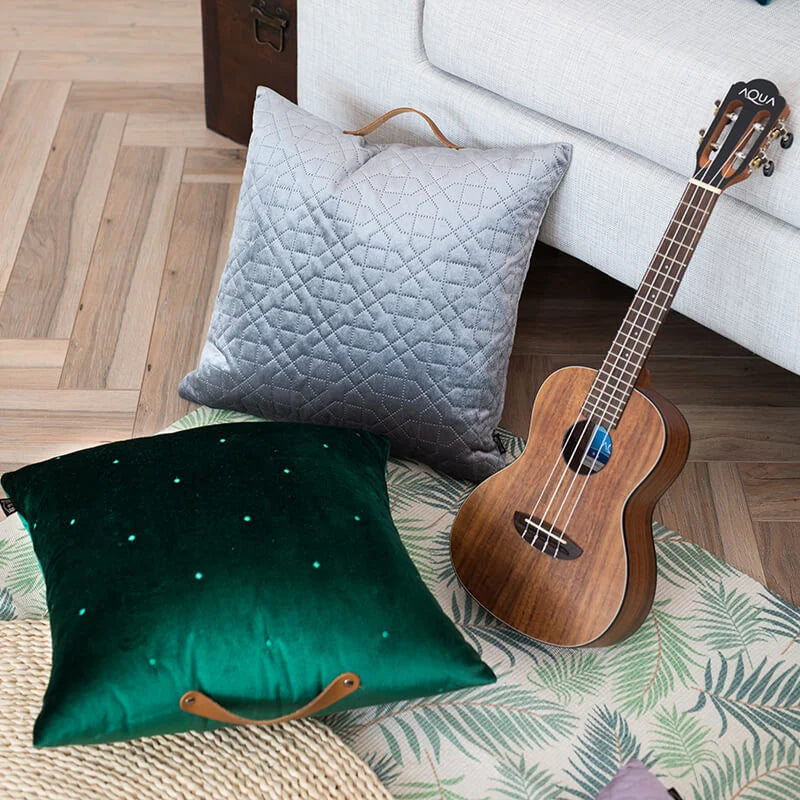 Square Cushion Cover Velvet Geometric Concealed Zipper