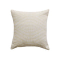 Square Cushion Cover Woven Circle Relief Cotton-Blend Hidden Zipper