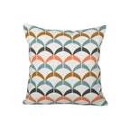 Square Cushion Jacquard Starfish Hidden Zipper & Removable Insert