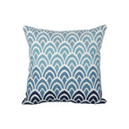 Square Cushion Jacquard Starfish Hidden Zipper & Removable Insert