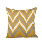 Square Cushion Jacquard Starfish Hidden Zipper & Removable Insert