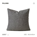 Square Decorative Cushion Bouclé Polyester-Filled