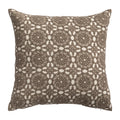 Square Decorative Cushion Linen Base & Crochet Overlay