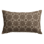 Square Decorative Cushion Linen Base & Crochet Overlay