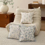 Square Decorative Pillow Floral Print Removable Cover Hypoallergenic Fill