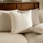 Square Decorative Pillow Woven Triangle Chenille Removable Cover