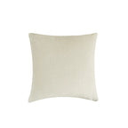 Square Pillow Cover Quilted Herringbone Cotton-Blend
