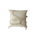 Square Pillow Cover Raised-Loop Tufted & Knotted Tassels