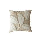 Square Pillow Cover Raised-Loop Tufted & Knotted Tassels