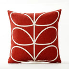 Square Pillow Cover Retro Scandi Dot Cotton-Linen Concealed Zipper