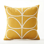 Square Pillow Cover Retro Scandi Dot Cotton-Linen Concealed Zipper