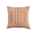 Square Pillow Cover Velvet-Like Embroidered Concealed Zipper