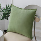 Square Pillowcase Linen-Cotton Hidden Zipper Hotel Style