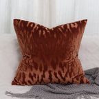 Square Throw Pillow Cover Low-Pile Velvet Hidden Zipper