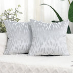 Square Throw Pillow Cover Low-Pile Velvet Hidden Zipper