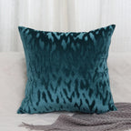 Square Throw Pillow Cover Low-Pile Velvet Hidden Zipper
