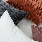 Square Throw Pillow Cover Low-Pile Velvet Hidden Zipper