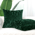 Square Throw Pillow Cover Low-Pile Velvet Hidden Zipper
