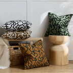 Square Throw Pillow Cover Tufted Chenille Raised Pattern