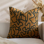 Square Throw Pillow Cover Tufted Chenille Raised Pattern