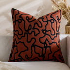 Square Throw Pillow Cover Tufted Chenille Raised Pattern