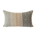Square Throw Pillow Jacquard Woven Bouclé Concealed Zipper
