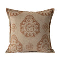 Square Throw Pillow Jacquard Woven Bouclé Concealed Zipper
