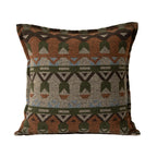 Square Throw Pillow Jacquard Woven Bouclé Concealed Zipper
