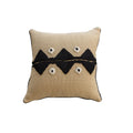 Square Throw Pillow Knitted Tufted Diamond Motif 18 Inch